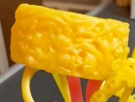 Yellow wax model for a custom ring